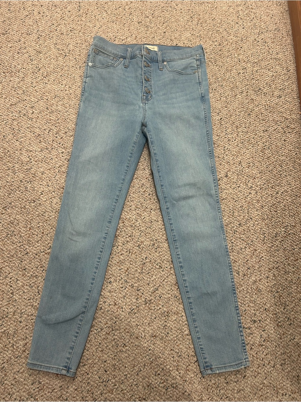 Madewell Light Wash High-Rise Skinny Jeans